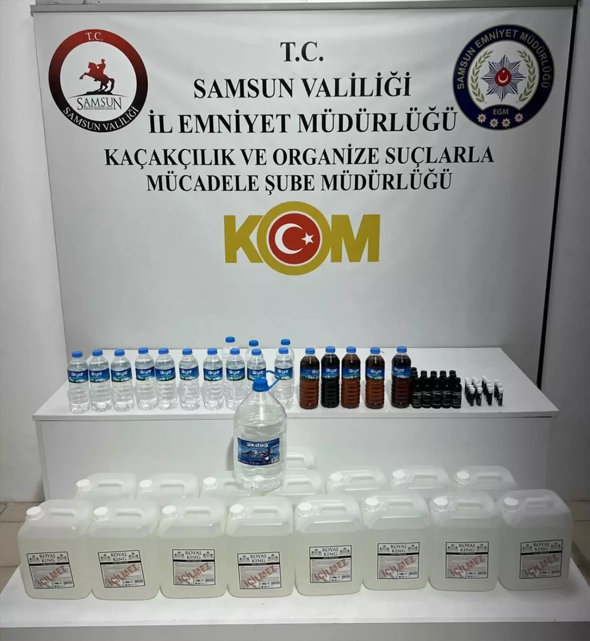 Samsun’da Sahte İçki Üretimi